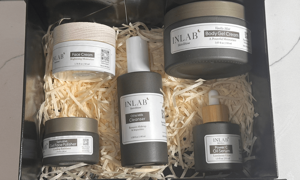 Gift Box by InLab SkinGlow: 5-in-1 Premium Skincare Set